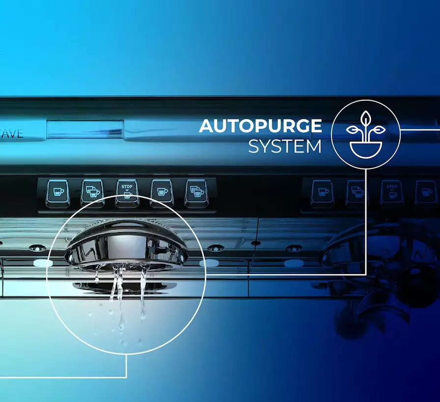 Ekologicky šetrný kávovar Nuova Simonelli Aurelia Wave. Zdroj: Nuova Simonelli ekologicky šetrný kávovar aurelia wave